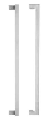 Lockwood 146X450SSS 146 B/Back Entrance Handle Set W/450mm Centres SSS