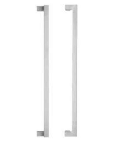 Lockwood 146X450SSS 146 B/Back Entrance Handle Set W/450mm Centres SSS