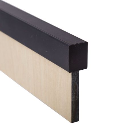 Metlam UNICH_ENDCAP_DESIGNER Alum/Designer Blk Endcap Suit Univ Headrail Channel