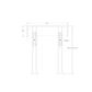Metlam ML_BSB380_DESIGNER Adjustable Bench Seat Bracket Black Designer