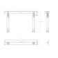 Metlam ML_BSBISLAND_BLK Adjustable Island Bench Seat Bracket