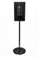 METLAM HYGIENE STATION SS STAND + SANITISER DISPENSER BLK