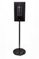 METLAM HYGIENE STATION SS STAND + SANITISER DISPENSER BLK