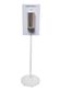 METLAM HYGIENE STATION WHITE STAND + SS SANITISER DISPENSER