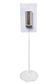 METLAM HYGIENE STATION WHITE STAND + SS SANITISER DISPENSER