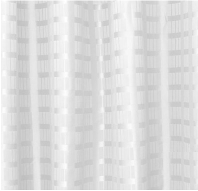 METLAM SHOWER CURTAIN 1500X2000MM WHITE BOX STRIPE