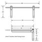 METLAM ML993_CL FOLDING SHOWER SEAT COMPACT LAMINATE