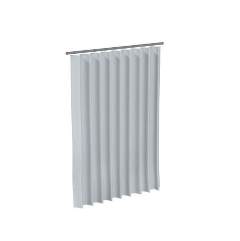 Metlam SC_WNT_2620 Shower Curtain 2600x2000mm White Taffeta