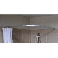 METLAM MICRO SHOWER CURTAIN TRACK L SHAPED 1200X 1200MM 1 PC