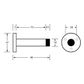 METLAM  BUMPR+DR STOP CONC SF SSS W/SCREW FIXING