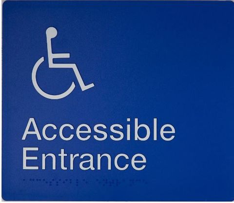 TIM THE SIGN MAN AE ACCESSIBLE ENTRANCE SIGN