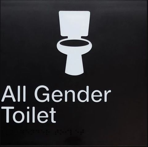 TSM BRAILLE ALL GENDER TOILET SIGN BLACK