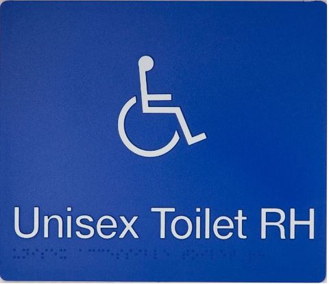TIM THE SIGN MAN DTRH DISABLED TOILET RIGHT HAND SIGN