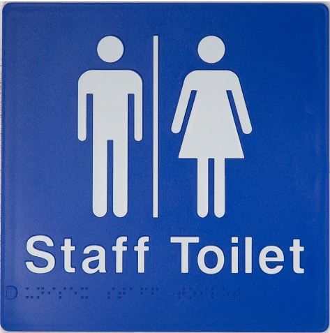 TIM THE SIGN MAN MFSTAFFT UNISEX STAFF TOILET SIGN