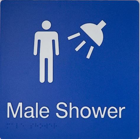 TIM THE SIGN MAN MS MALE SHOWER SIGN