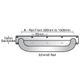 METLAM ANTI-LIGATURE STRAIGHT GRAB RAIL 750MM SSS