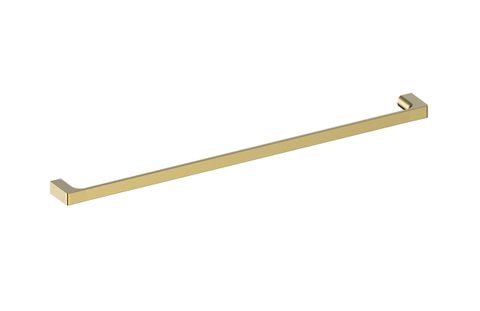 BARBEN RUBIE SINGLE TOWEL RAIL - 800MM SATIN BRASS PVD