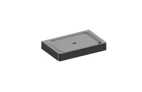 BARBEN RUBIE SOAP HOLDER (METAL) -GUN METAL PVD