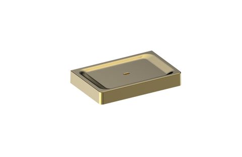 BARBEN RUBIE SOAP HOLDER (METAL) -SATIN BRASS PVD