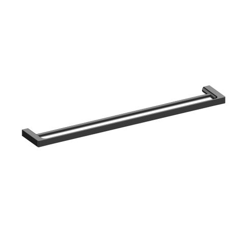 Barben RU-5018-GM Rubie Double Towel Rail - 800mm Gun Metal Pvd