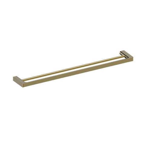 Barben RU-5018-SB Rubie Double Towel Rail - 800mm Satin Brass Pvd