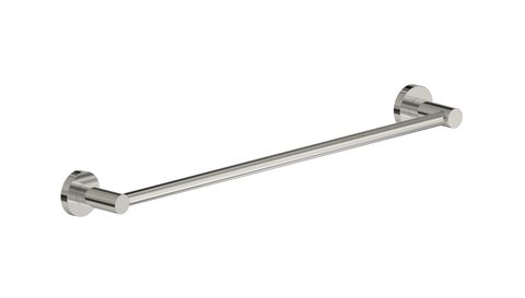 BARBEN STREAM SINGLE TOWEL RAIL -600MM SATIN NICKEL PVD