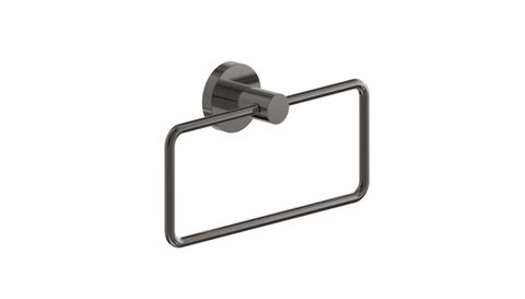 BARBEN STREAM HAND TOWEL RING GUN METAL PVD