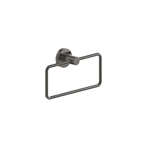 Barben ST-103-GM Stream Hand Towel Ring Gun Metal Pvd
