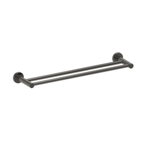 Barben ST-5016-GM Stream Double Towel Rail -600mm Gun Metal Pvd