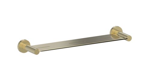 BARBEN STREAM SHOWER SHELF METAL SATIN BRASS PVD