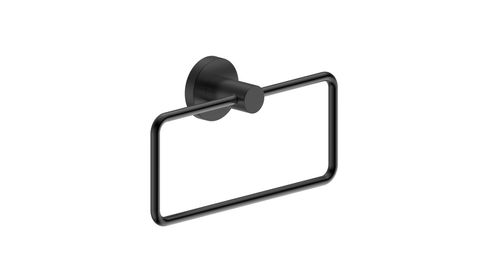 BARBEN STREAM HAND TOWEL RING MATT BLACK PVD