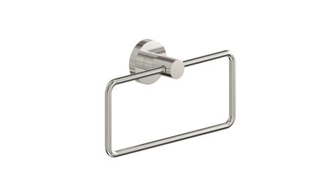 BARBEN STREAM HAND TOWEL RING SATIN NICKEL PVD