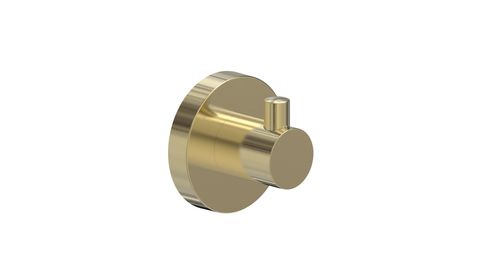 BARBEN STREAM ROBE HOOK SATIN BRASS PVD