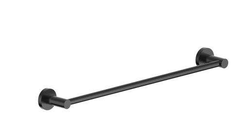 BARBEN STREAM SINGLE TOWEL RAIL 800MM MATT BLACK PVD