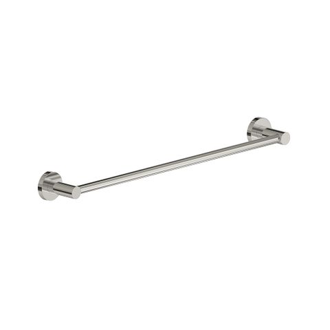 BARBEN STREAM SINGLE TOWEL RAIL 800MM SATIN NICKEL PVD