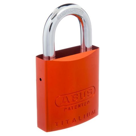 ABUS TITANIUM 83-45 PADLOCK 25mm SHACKLE ORANGE