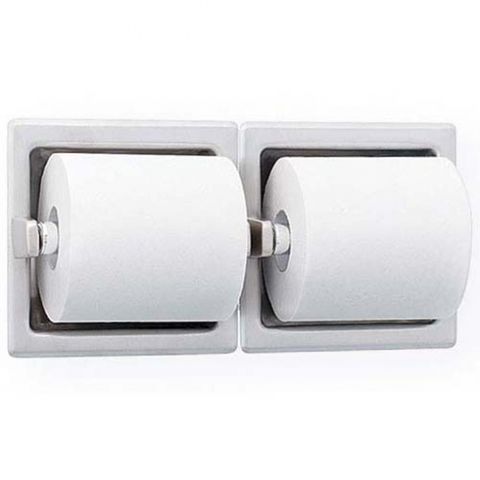 BRADLEY 5124 DOUBLE TOILET ROLL HOLDER RECESS