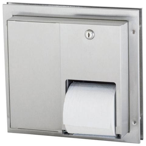 BRADLEY 5422 DOUBLE TOILET TISSUE DISPENSER