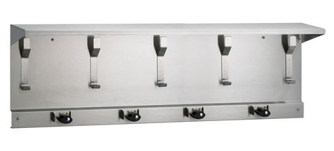 BRADLEY UTILITY SHELF 5 HOOKS + 4 HOLDERS