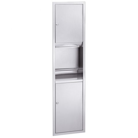 BRADLEY 2252-10 TOWEL + WASTE UNIT SEMI-RECESSED