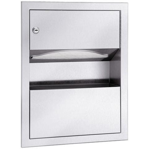 BRADLEY 229-10 TOWEL + WASTE UNIT SEMI-RECESSED