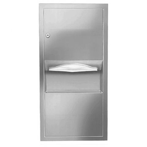 BRADLEY 2291-10 TOWEL + WASTE UNIT SEMI-RECESSED