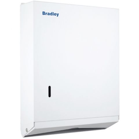 BRADLEY ULTRA SLIM PAPER TOWEL DISPENSER WHITE