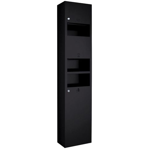 BRADLEY RECESSED 3 IN 1 COMBINATION MATTE BLACK 360X1660X184