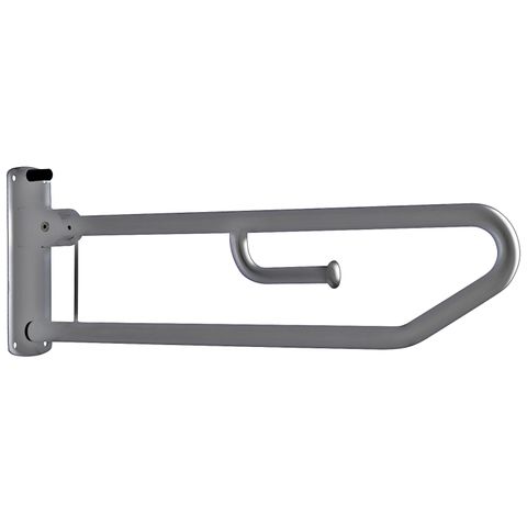 BRADLEY DROP DOWN GRAB RAIL WITH TOILET ROLL HOLDER
