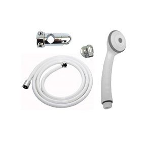 METLAM GRAB RAIL SHOWER KIT WHITE HANDSET + HOSE