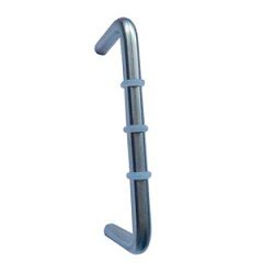 METLAM D PULL HANDLE WITH RUBBER STOPS 152MM SSS