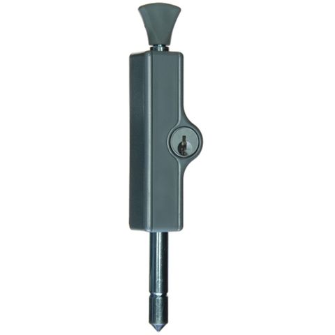 WHITCO CYL4 HIGH SECURITY PATIO BOLT SILVER