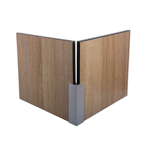 Metlam WACH_13_18CORNER_PACK Aluminium 13mm Corner Channel &ndash; 1800mm - 4 Piece Pack