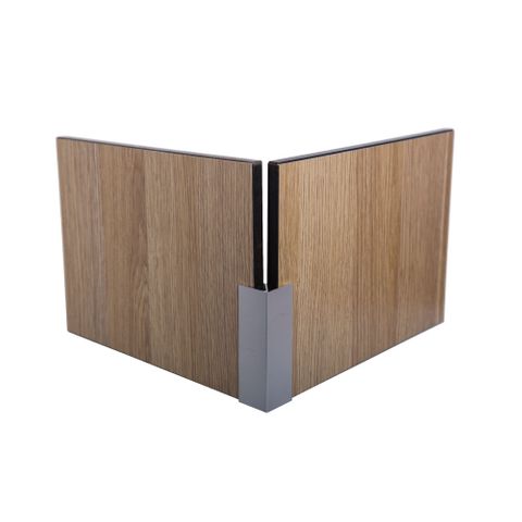 Metlam WACH13_36CORNER_PACK Aluminium 13mm Corner Channel &ndash; 3600mm - 4 Piece Pack